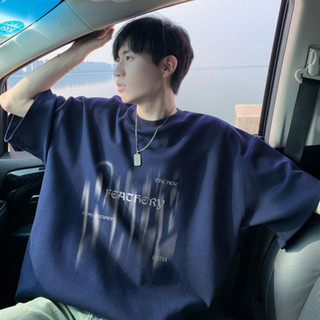 Áo thun nam ESEA tay ngắn thời trang mới kiểu Mỹ cổ điển dáng rộng giản dị phong cách cotton trung tính phong cách áo ngắn tay