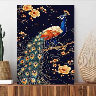 MOZI✨30 * 40cm / 40 * 50cm tranh tô màu theo số tranh số hóa tranh sơn dầu số hoá Tranh sơn dầu kỹ thuật số tự làm Tranh làm đầy tay có giá trị cao Tranh tô màu vẽ tay Tranh trang trí Tranh phòng khách