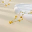 Lắc chân titan nữ không gỉ mạ vàng 18k thiết kế nhiều bi tròn dễ thương phong cách thời trang hàn quốc