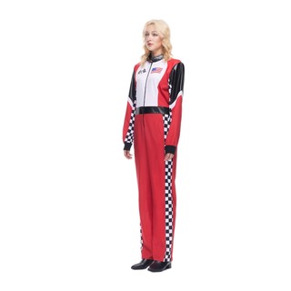 Thời Trang Nữ Đua Xe Bé Gái Trang Phục Người Lớn F1 Xe Đua Đua Trang Phục Hóa Trang Halloween Đảng Tốc Độ Lái Xe Bé Trang Phục - Nữ Racer Body