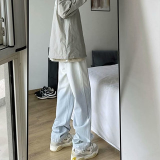Quần jean nam ESEA, thời trang Mỹ dáng rộng giản dị xuân hè phong cách đẹp trai cao cấp unisex thương hiệu quần jean hợp thời trang