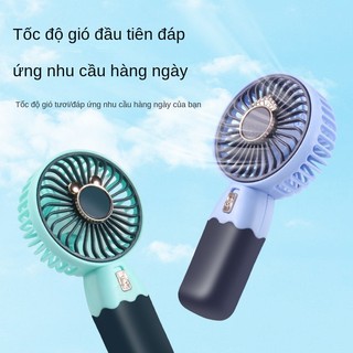 Quạt Điện có đế Quạt Cầm Tay Mini Sạc USB Tích Điện Di Động Quạt Bàn Có Thể Gập Lại