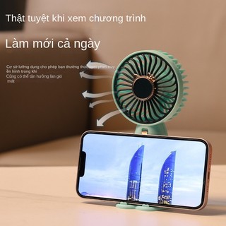 Quạt Điện có đế Quạt Cầm Tay Mini Sạc USB Tích Điện Di Động Quạt Bàn Có Thể Gập Lại