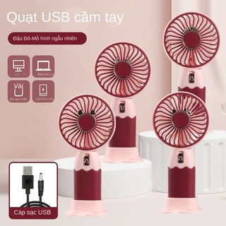 Quạt Điện có đế Quạt Cầm Tay Mini Sạc USB Tích Điện Di Động Quạt Bàn Có Thể Gập Lại