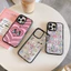 Ốp điện thoại hình thỏ màu hồng hình trái tim dễ thương cho iphone 16 Pro Max 15 Pro Max 15 Plus 14 Pro Max 14Plus i14 13 Pro Max i11 i13 13pro 12 Pro Max Vỏ bảo vệ Acrylic
