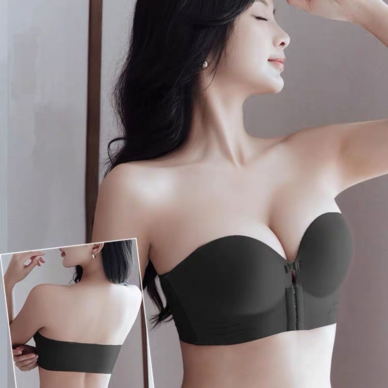 Áo ngực nữ thời trang cài trước, mút dày, dành cho ngực nhỏ, không dây, mềm mại, nâng đẩy, đồ lót nữ - ảnh 8