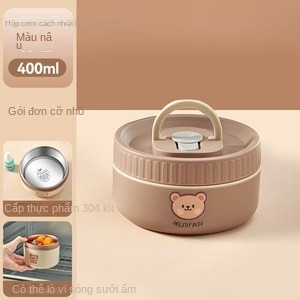 Cốc đựng canh, bình ủ cháo inox 304 loại mới giữ nhiệt cực lâu tặng kèm muỗng an toàn vệ sinh Stainless steel thermal pot【Chiosala12】