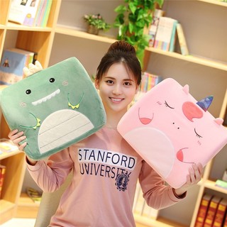 Gối Tựa Lưng Đệm Lót Ghế Văn Phòng Đai Cài Hoạt Hình Backrest Pillow【Chiosala12】
