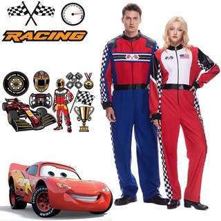 Trang phục F1 lái xe nam nữ cosplay, đồng phục đua xe, Halloween, Carnival, sân khấu