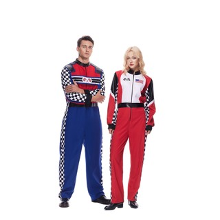 Trang phục F1 lái xe nam nữ cosplay, đồng phục đua xe, Halloween, Carnival, sân khấu