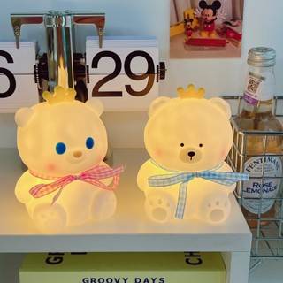 Đèn trang trí con vật mini gấu thỏ gà dễ thương xinh xắn cho bàn học, phòng ngủ làm quà tặng bạn ý nghĩa giá rẻ Decorative lights【Chiosala12】