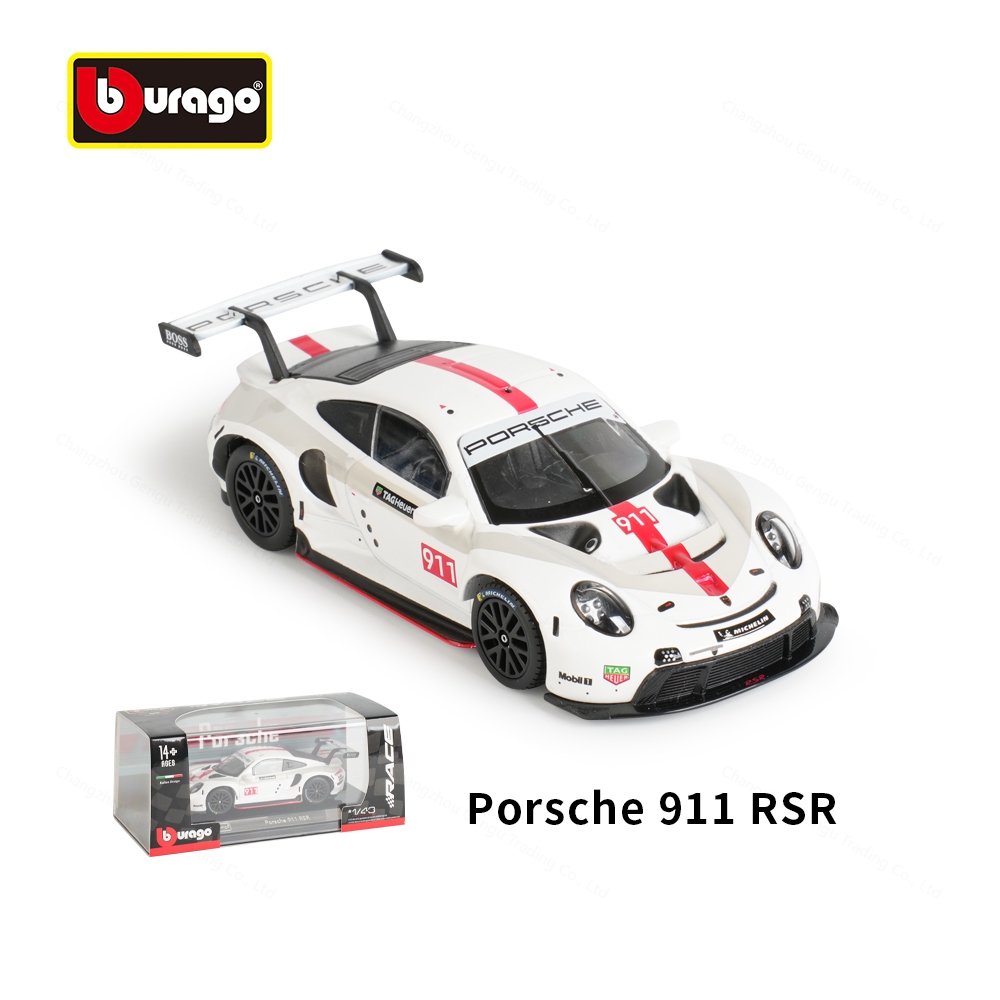 Bburago 1: 43 Porsche 911 RSR Tĩnh Die Cast Xe Sưu Tập Mô Hình Đua Xe ...