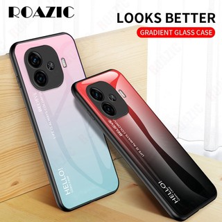 Ốp lưng kính cường lực nhiều màu cho VIVO iQOO Z9 5G / Z9 Turbo / Z9 Turbo+ / Z9 Turbo Plus, lưng cứng viền mềm SLS01