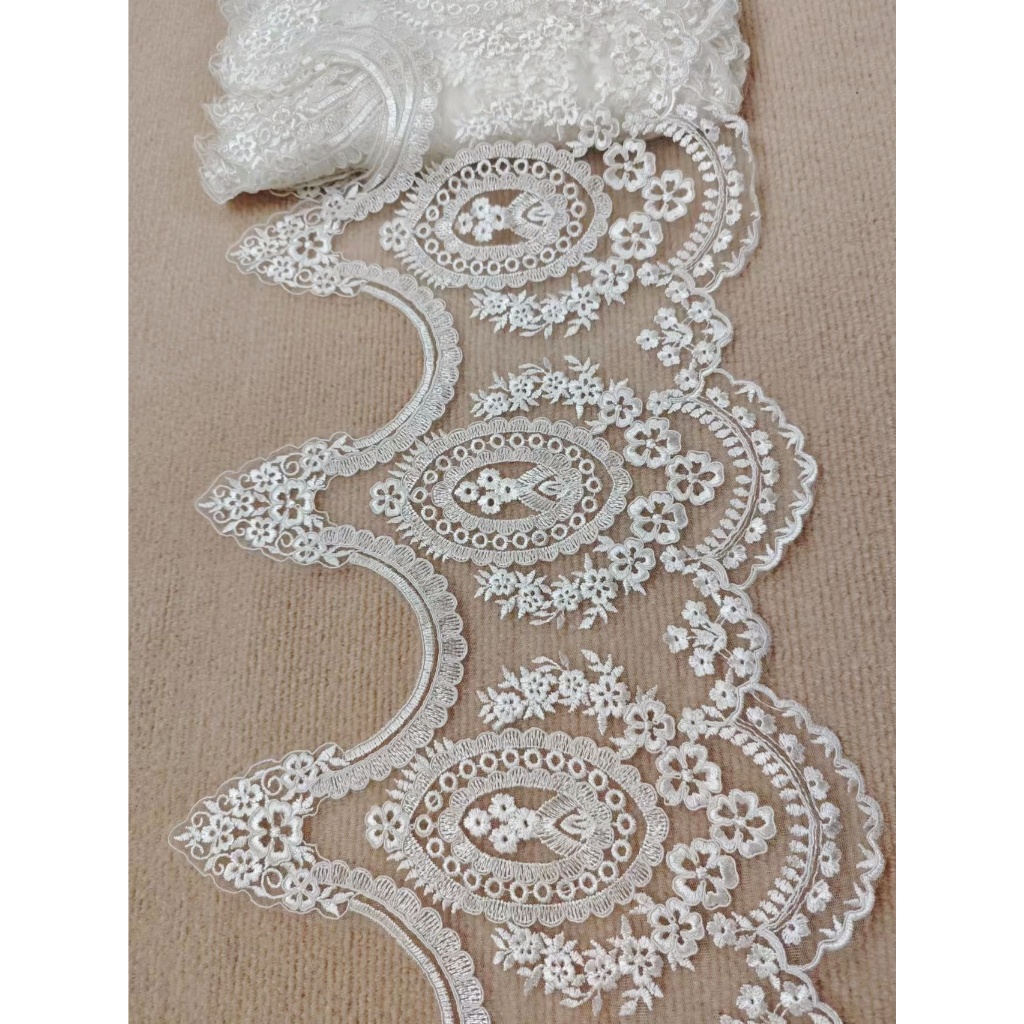 Ren viền thiết kế cao cấp 1 mét cho váy cưới / ren viền | Shopee Việt Nam