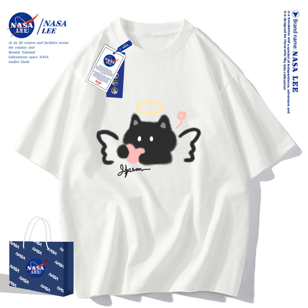 Nasa Khớp Ngắn Tay Nam Nữ Xu Hướng Thời Trang Mùa Hè 2024 Phong Cách Mới Rời Cặp Đôi Nửa Tay t
