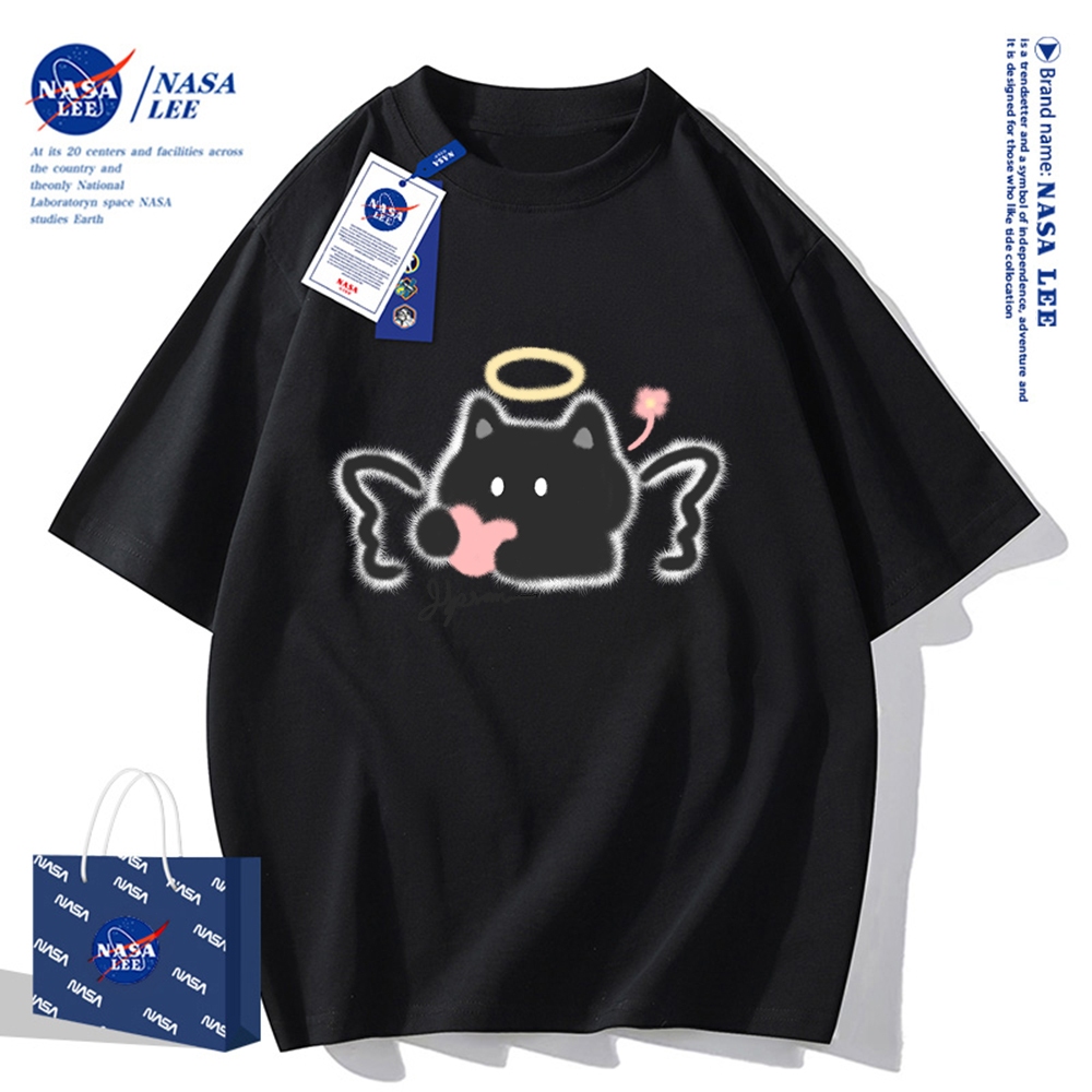 Nasa Khớp Ngắn Tay Nam Nữ Xu Hướng Thời Trang Mùa Hè 2024 Phong Cách Mới Rời Cặp Đôi Nửa Tay t