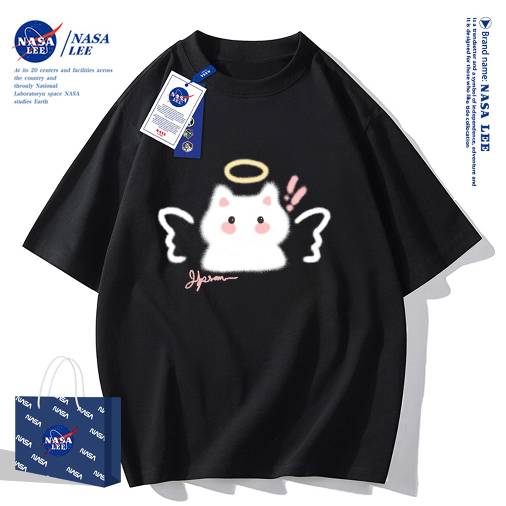 Nasa Khớp Ngắn Tay Nam Nữ Xu Hướng Thời Trang Mùa Hè 2024 Phong Cách Mới Rời Cặp Đôi Nửa Tay t