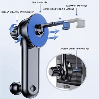 Giá đỡ điện thoại trên ô tô SEAMETAL gắn cửa gió ô tô