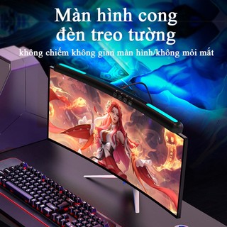 CANMEIJIA Màn hình máy tính LED LED Thanh đèn treo 3 màu Đèn đọc sách bàn cong Điều chỉnh độ sáng vô cấp RGB PC Máy tính xách tay Chiếu sáng màn hình cho trò chơi văn phòng