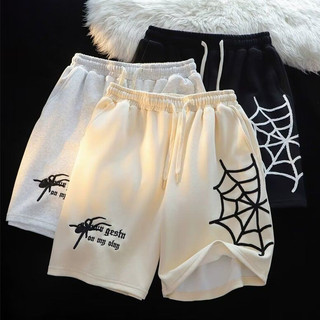 Quần Short Nam ESEA American Retro POP Nhện In Rời Đi Biển Quần Thể Thao Hợp Thời Trang