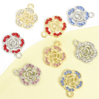 10 Chiếc Phong Cách Mới Quyến Rũ Camellia Thanh Lịch Với Nhiều Màu Sắc Kim Cương Giả DIY Tính Khí Vòng Cổ Vòng Tay Bông Tai Cho Trang Phục Dây Chuyền Trang Trí Làm Mặt Dây Hoa Rỗng