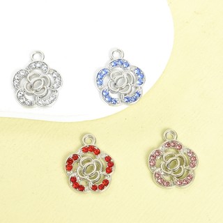 10 Chiếc Phong Cách Mới Quyến Rũ Camellia Thanh Lịch Với Nhiều Màu Sắc Kim Cương Giả DIY Tính Khí Vòng Cổ Vòng Tay Bông Tai Cho Trang Phục Dây Chuyền Trang Trí Làm Mặt Dây Hoa Rỗng