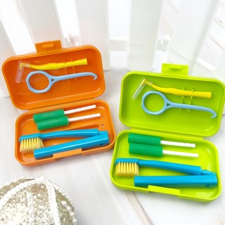 Bộ Chăm Sóc Nha Khoa Du Lịch Di Động Bàn Chải Đánh Răng Có Thể Tháo Rời Bàn Chải Interdental Hộp Bảo Quản Aligner Nhai Nẹp Dụng Cụ Loại Bỏ
