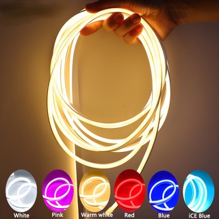 Dải đèn LED neon silicon linh hoạt 5M Băng LED chống nước tuyến tính nhúng, Dây neon linh hoạt điện áp thấp 12V cho trong nhà ngoài trời Trang trí tiệc tại nhà