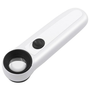 Đèn LED 40x21mm Kính lúp cầm tay Kính hiển vi Loupe Loupe Trang sức Loupe Bảng PCB Dụng cụ sửa chữa Pin không bao gồm