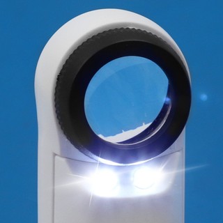 Đèn LED 40x21mm Kính lúp cầm tay Kính hiển vi Loupe Loupe Trang sức Loupe Bảng PCB Dụng cụ sửa chữa Pin không bao gồm