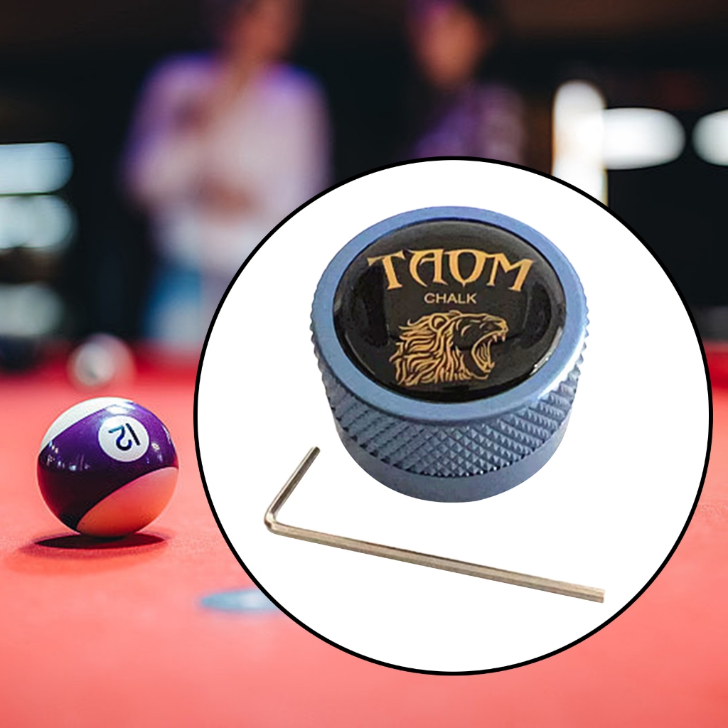 Bể bơi cue phấn giữ hồ bơi cue snooker phụ kiện phấn kim loại hộp tròn snooker cue phấn