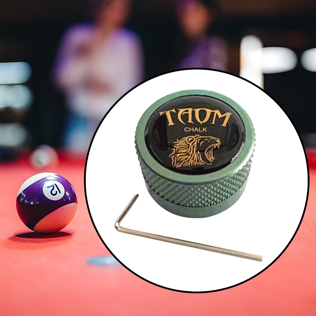 Bể bơi cue phấn giữ hồ bơi cue snooker phụ kiện phấn kim loại hộp tròn snooker cue phấn