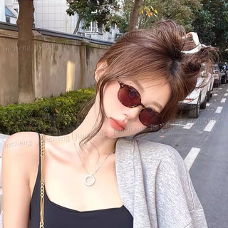 Kính râm gọng hình bầu dục cổ điển Hàn Quốc Thích hợp cho nữ và nam giới có khả năng chống tia cực tím
