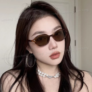 Kính râm gọng hình bầu dục cổ điển Hàn Quốc Thích hợp cho nữ và nam giới có khả năng chống tia cực tím