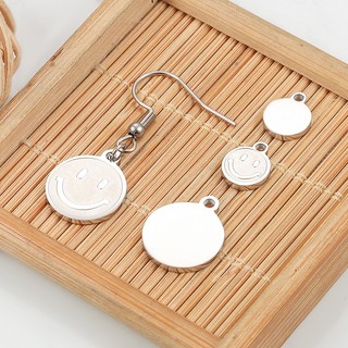 Đánh Bóng Thép Không Gỉ Giảm Cười Mặt Dây Chuyền Trang Sức Quyến Rũ DIY Vòng Cổ Vòng Tay Phụ Kiện Ăn Mòn Đuôi Thẻ