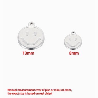 Đánh Bóng Thép Không Gỉ Giảm Cười Mặt Dây Chuyền Trang Sức Quyến Rũ DIY Vòng Cổ Vòng Tay Phụ Kiện Ăn Mòn Đuôi Thẻ