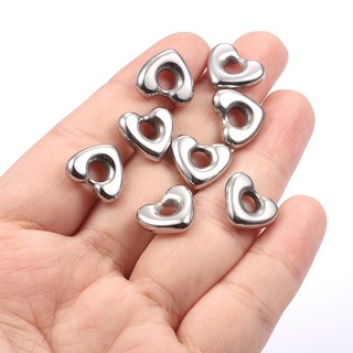 Thép không gỉ Rỗng Tình Yêu Mặt Dây Chuyền Hình Trái Tim Quyến Rũ Tự Làm Handmade Vòng Tay Vòng Cổ Phụ Kiện Trang Sức Vật Liệu