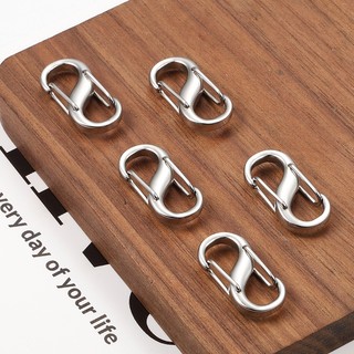 Đánh Bóng Thép Không Gỉ Khóa Chữ S Hai Đầu Khóa Lò Xo Tự Làm Trang Sức Vòng Tay Vòng Cổ Phụ Kiện