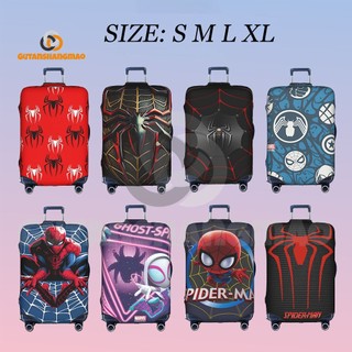 Marvel Spiderman Hành Lý Có Thể Giặt Được Vali Bảo Vệ Chống Trầy Xước Vali Phù Hợp Với Hành Lý 18-32 Inch