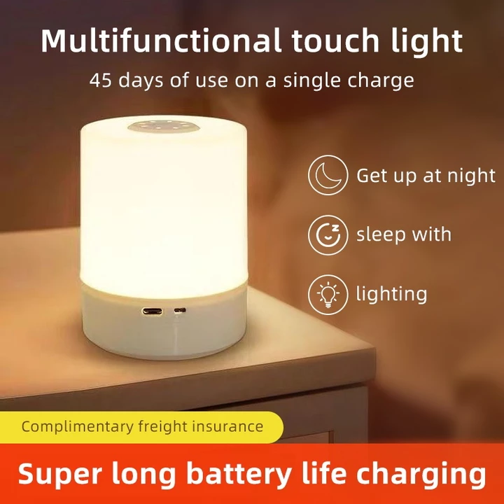 Đèn LED cảm ứng Đèn bàn Mini có thể sạc lại Đèn ngủ Đèn học tại nhà Đèn ngủ Đèn ngủ Đọc sách Phòng ngủ Hành lang