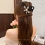Kẹp lấy hoa đính kim cương giả sáng bóng dành cho nữ năm 2024, cảm giác cao cấp mới, tóc buộc nửa, kẹp cá mập, mũ nón ít tóc