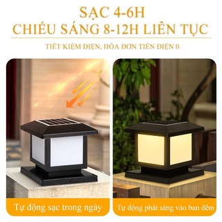 CANMEIJIA LED đèn cổng năng lượng mặt trời 4 màu đèn sân vườn  Ip65 chống nước Với điều khiển từ xa đèn ngoài trời LED Đèn trang trí sân vườn cho hàng rào gia đình Sân trong