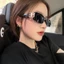 Bounce Di Retro Kính râm gọng nhỏ Instagram Ảnh đường phố phổ biến Hình lõm Kính râm phân cực chống tia cực tím cho nam và nữ