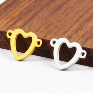 Vàng 18K Đánh Bóng Thép Không Gỉ Trái Tim Quyến Rũ Mặt Dây Chuyền Thời Trang Để Làm Đồ Trang Sức DIY Handmade Phụ Kiện