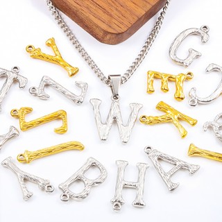 18K Vàng Thép Không Gỉ 26 Chữ Mặt Dây Chuyền Vòng Cổ Quyến Rũ Cho DIY Trang Sức Làm Phụ Kiện