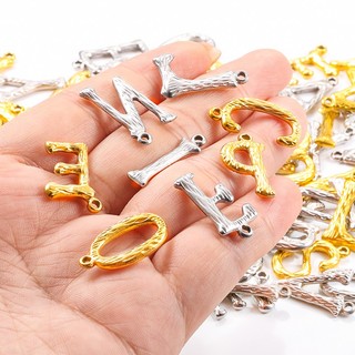 18K Vàng Thép Không Gỉ 26 Chữ Mặt Dây Chuyền Vòng Cổ Quyến Rũ Cho DIY Trang Sức Làm Phụ Kiện