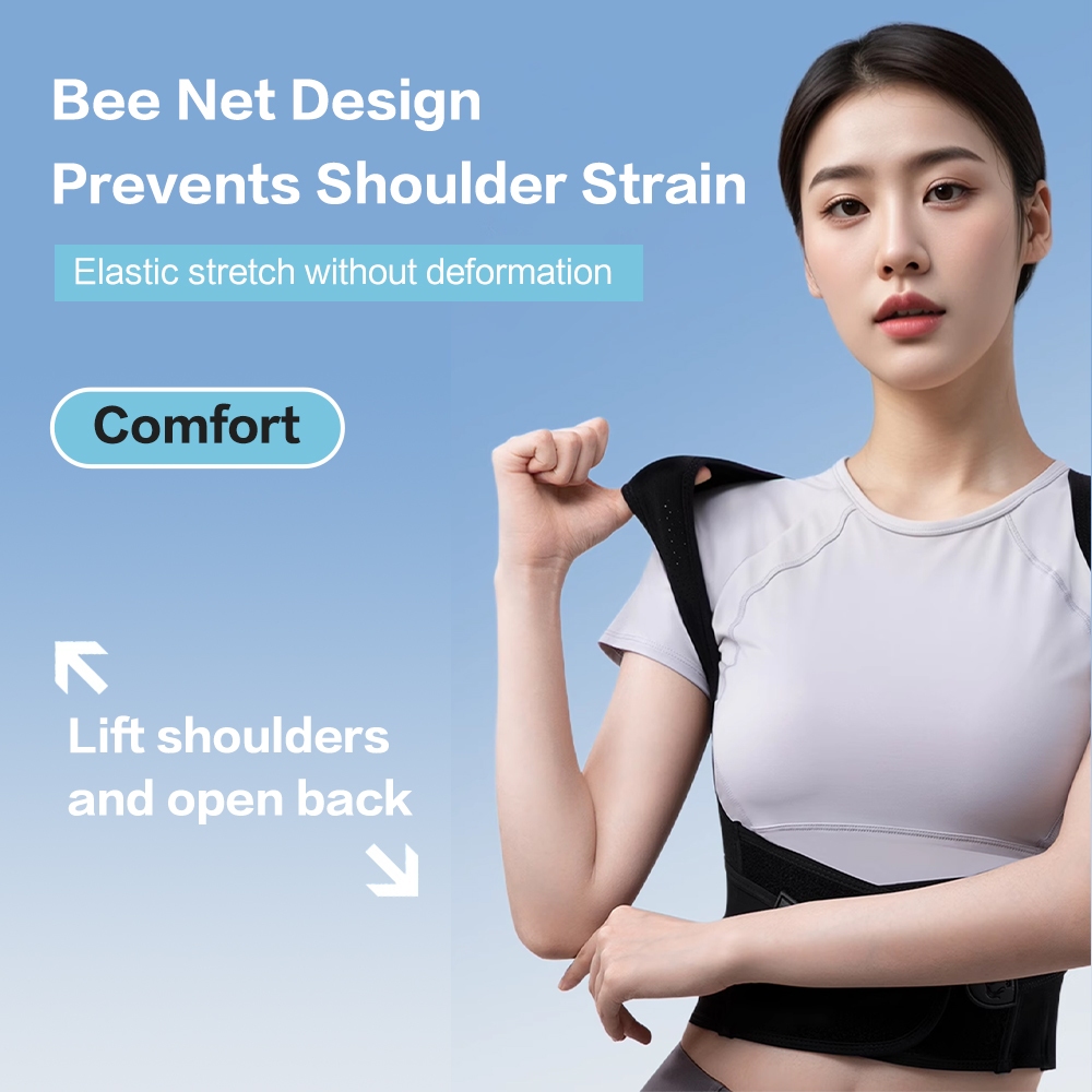 Ảnh Babaka Lưng Tư Thế Corrector Nẹp Hỗ Trợ Đai Thắt Lưng Hiệu Chỉnh Dây Đeo Thoáng Khí Thẳng Lưng Thắt Lưng Chỉnh Hình Đúng Chỉnh Hình Ngăn Ngừa Hunchback Vai Mở 1