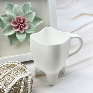 1 Chiếc Sáng Tạo Răng Hình Cốc Nước Độc Lập Văn Phòng Tại Nhà Cốc Nhựa Cà Phê Sữa Cốc Có Tay Cầm Nha Sĩ Phòng Khám Quà Tặng