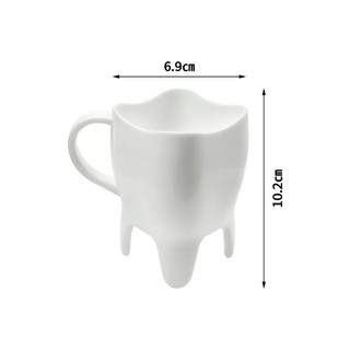 1 Chiếc Sáng Tạo Răng Hình Cốc Nước Độc Lập Văn Phòng Tại Nhà Cốc Nhựa Cà Phê Sữa Cốc Có Tay Cầm Nha Sĩ Phòng Khám Quà Tặng