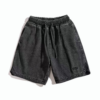 GKSSS quần short denim Phong cách đường phố mùa hè đơn giản theo phong cách retro Mỹ unisex
